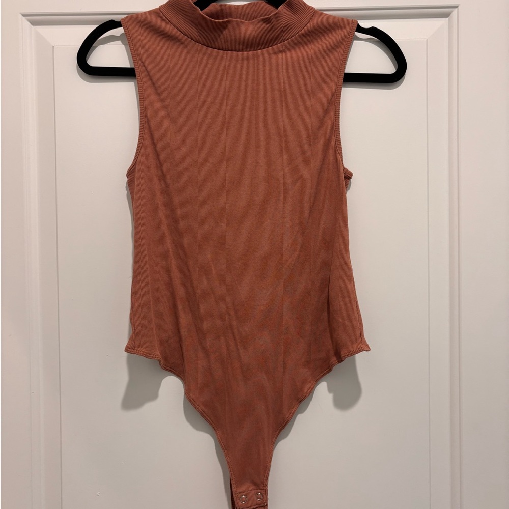 Banana Republic Sleeveless Rust Bodysuit